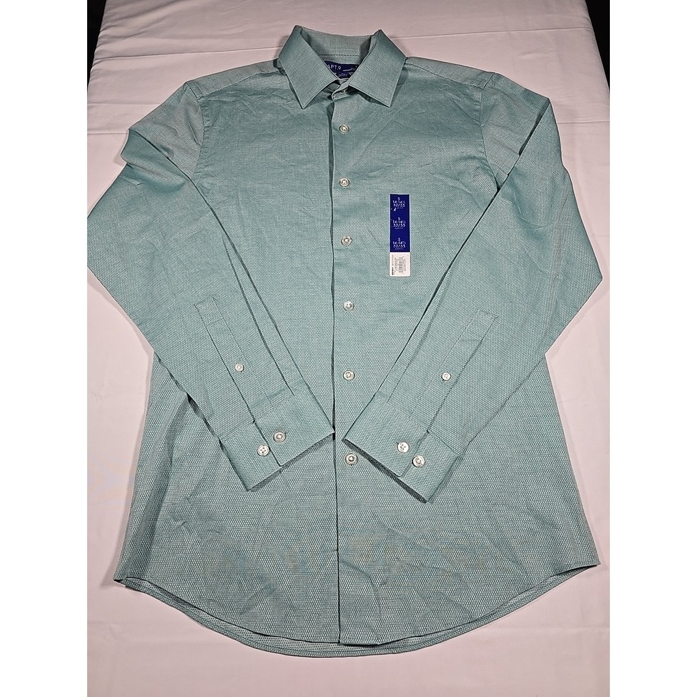 APT. 9 Men's Small Jade Argyle Button Down Shirt Long Sleeve NWT